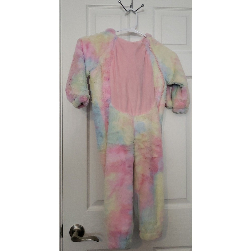 Unicorn Costume Toddler Size 2T/3T One Piece With Hood & Wings.